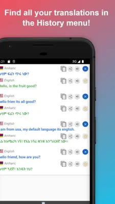 English to Amharic Translator android App screenshot 4